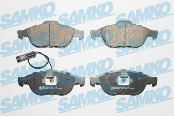 Комплект тормозных колодок, дисковый тормоз - 5SP1785 SAMKO