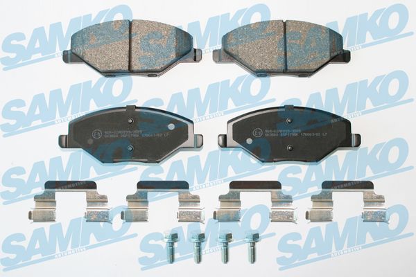 Комплект тормозных колодок, дисковый тормоз - 5SP1795K SAMKO