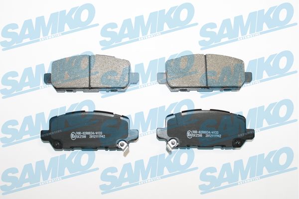 Комплект тормозных колодок, дисковый тормоз - 5SP1942 SAMKO