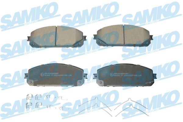 Комплект тормозных колодок, дисковый тормоз - 5SP1956 SAMKO