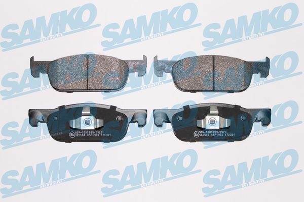 Brake Pad Set, disc brake - 5SP1963 SAMKO