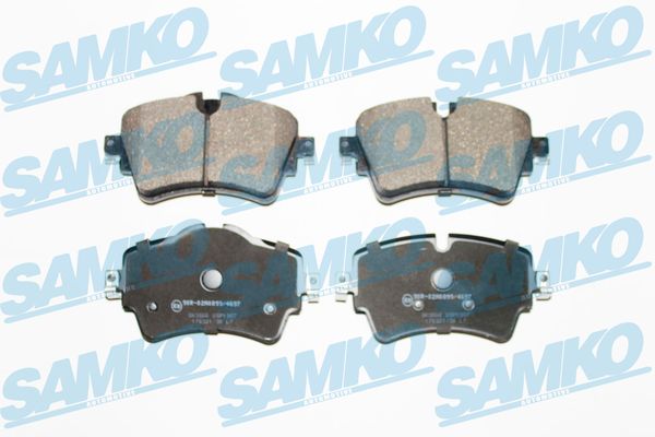 Комплект тормозных колодок, дисковый тормоз - 5SP1987 SAMKO