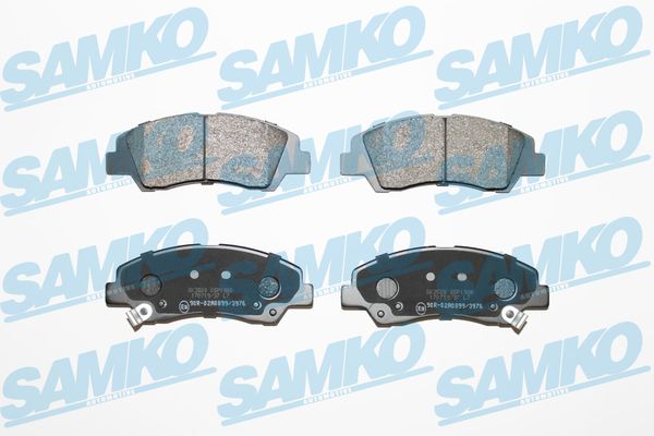 Комплект тормозных колодок, дисковый тормоз - 5SP1988 SAMKO
