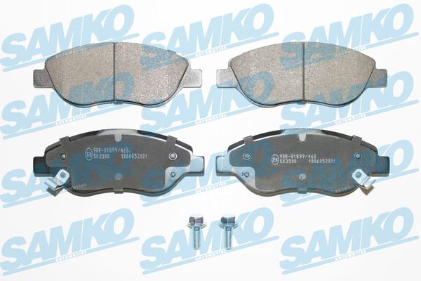 Комплект тормозных колодок, дисковый тормоз - 5SP2001 SAMKO