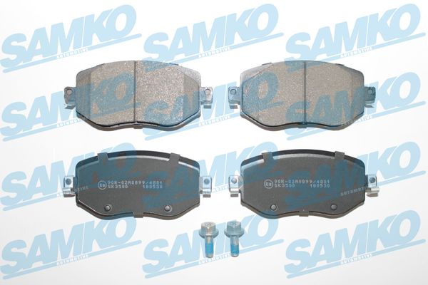 Комплект тормозных колодок, дисковый тормоз - 5SP2005 SAMKO