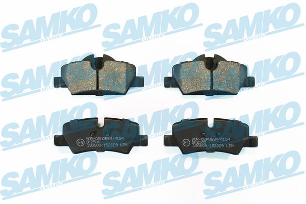 Комплект тормозных колодок, дисковый тормоз - 5SP2029 SAMKO