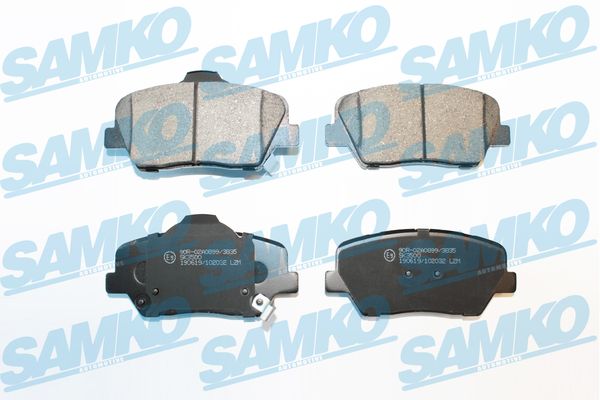 Комплект тормозных колодок, дисковый тормоз - 5SP2032 SAMKO