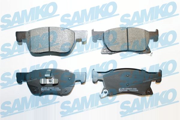 Комплект тормозных колодок, дисковый тормоз - 5SP2048 SAMKO