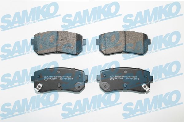 Комплект тормозных колодок, дисковый тормоз - 5SP2103 SAMKO
