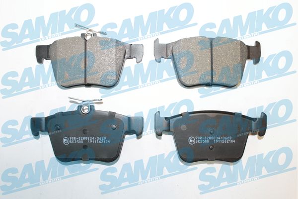 stabdžių trinkelių rinkinys, diskinis stabdys - 5SP2104 SAMKO