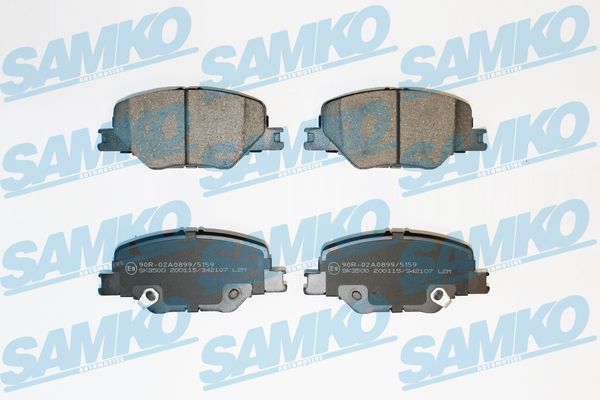 Brake Pad Set, disc brake - 5SP2107 SAMKO
