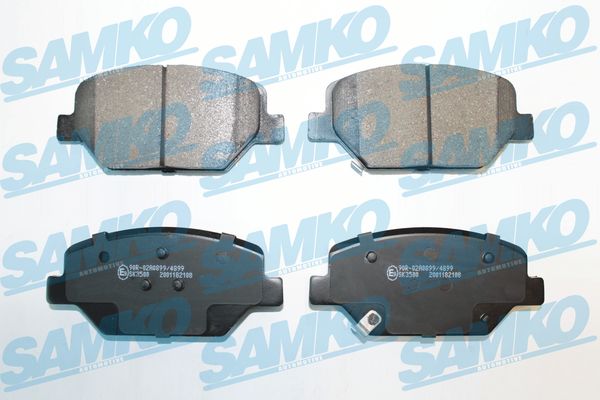 Комплект тормозных колодок, дисковый тормоз - 5SP2108 SAMKO
