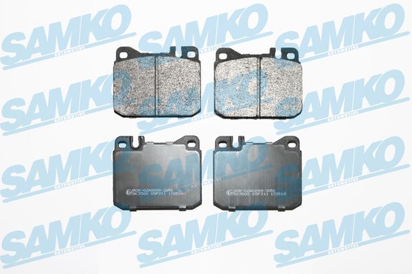 Комплект тормозных колодок, дисковый тормоз - 5SP211 SAMKO
