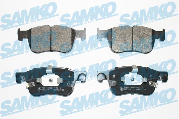 Комплект тормозных колодок, дисковый тормоз - 5SP2120 SAMKO