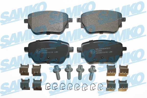 Комплект тормозных колодок, дисковый тормоз - 5SP2132K SAMKO