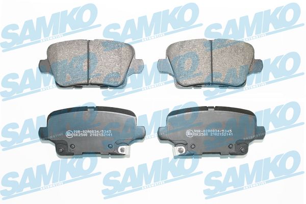 Комплект тормозных колодок, дисковый тормоз - 5SP2141 SAMKO