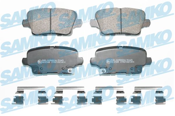 Brake Pad Set, disc brake - 5SP2141K SAMKO