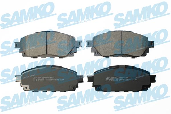 Brake Pad Set, disc brake - 5SP2143 SAMKO