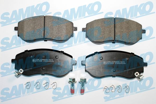 Комплект тормозных колодок, дисковый тормоз - 5SP2149 SAMKO