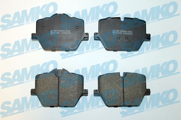 Brake Pad Set, disc brake - 5SP2160 SAMKO