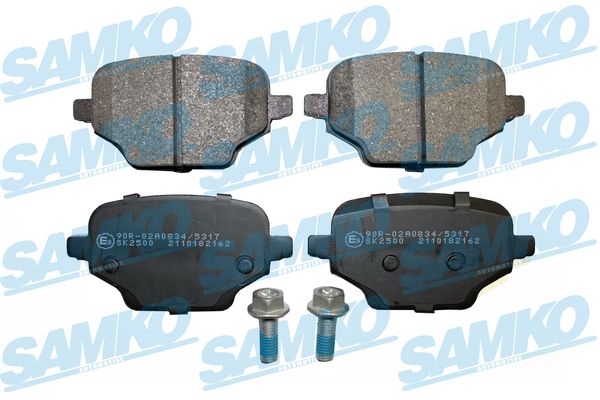 stabdžių trinkelių rinkinys, diskinis stabdys - 5SP2162 SAMKO