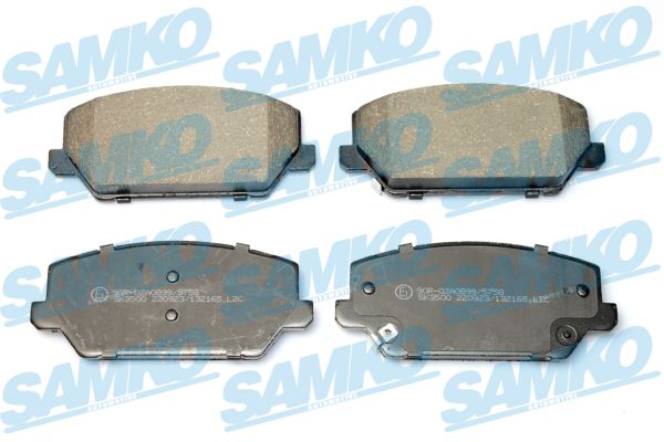 Brake Pad Set, disc brake - 5SP2165 SAMKO