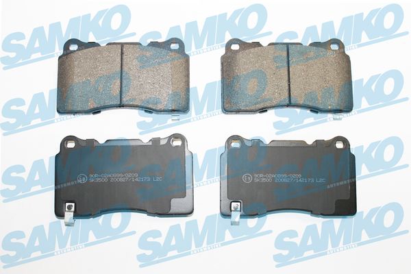 Комплект тормозных колодок, дисковый тормоз - 5SP2173 SAMKO