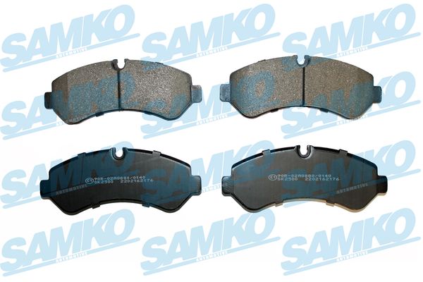 Комплект тормозных колодок, дисковый тормоз - 5SP2176 SAMKO