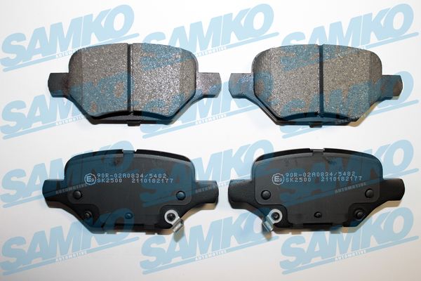 Комплект тормозных колодок, дисковый тормоз - 5SP2177 SAMKO