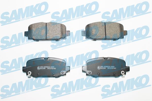 Комплект тормозных колодок, дисковый тормоз - 5SP2183 SAMKO