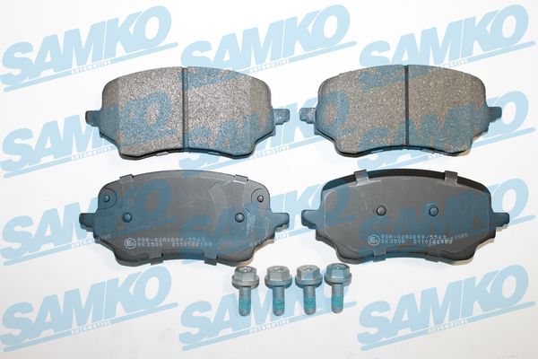Комплект тормозных колодок, дисковый тормоз - 5SP2188 SAMKO