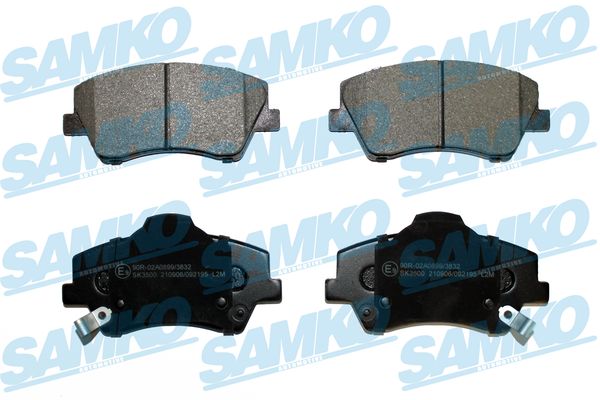 Комплект тормозных колодок, дисковый тормоз - 5SP2195 SAMKO
