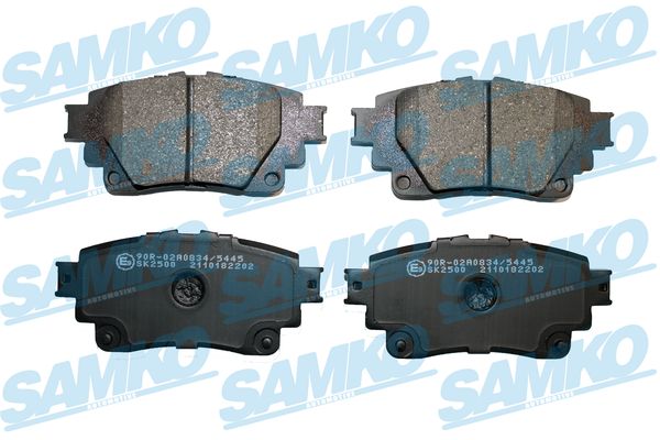 Комплект тормозных колодок, дисковый тормоз - 5SP2202 SAMKO