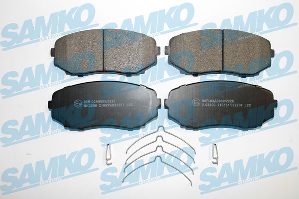 Brake Pad Set, disc brake - 5SP2207 SAMKO