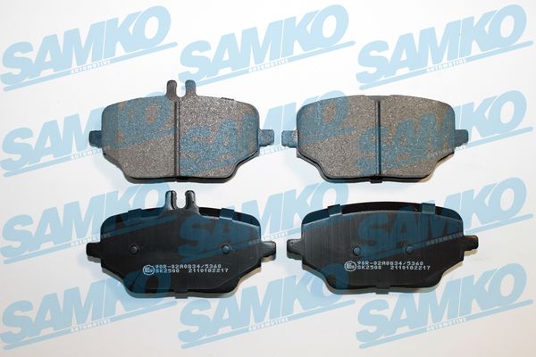 Комплект тормозных колодок, дисковый тормоз - 5SP2217 SAMKO