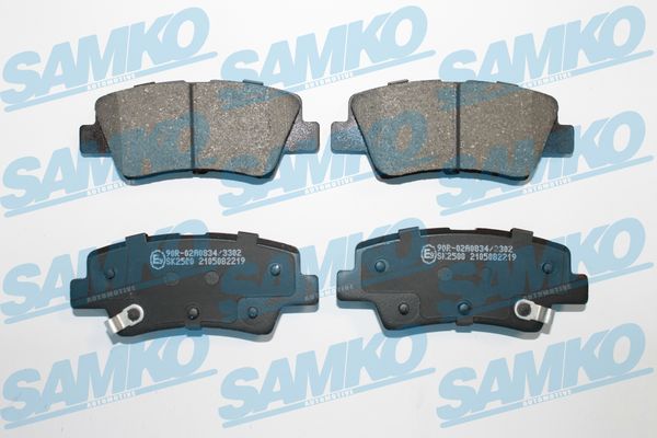 Комплект тормозных колодок, дисковый тормоз - 5SP2219 SAMKO
