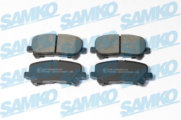 Brake Pad Set, disc brake - 5SP2242 SAMKO