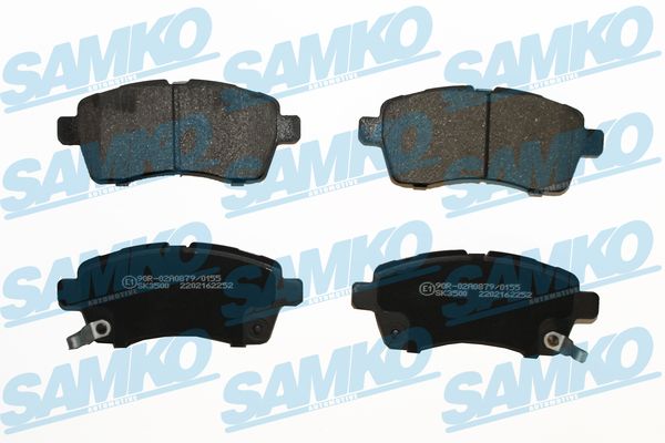 Комплект тормозных колодок, дисковый тормоз - 5SP2252 SAMKO