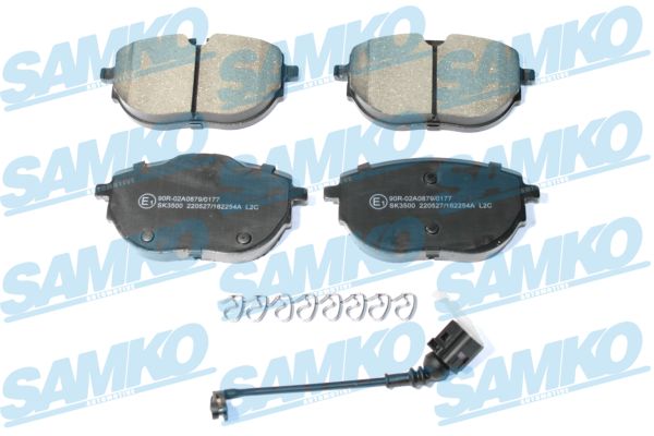 Комплект тормозных колодок, дисковый тормоз - 5SP2254A SAMKO
