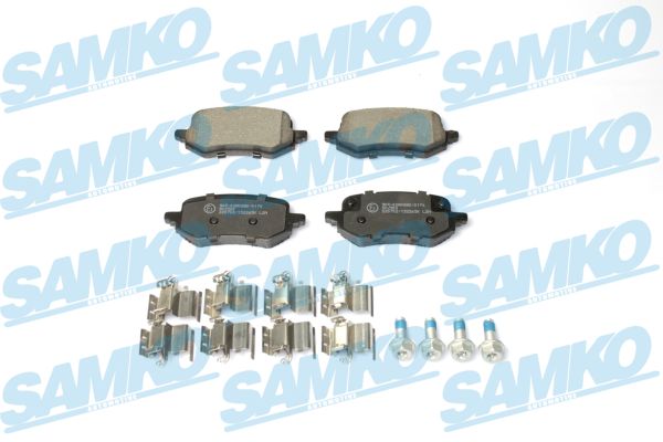 Комплект тормозных колодок, дисковый тормоз - 5SP2265K SAMKO