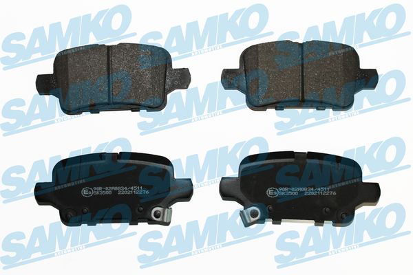 stabdžių trinkelių rinkinys, diskinis stabdys - 5SP2276 SAMKO