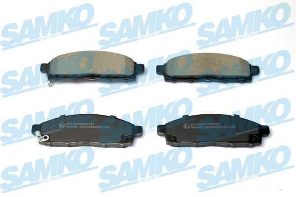 Комплект тормозных колодок, дисковый тормоз - 5SP2284 SAMKO