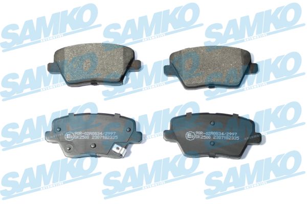 Комплект тормозных колодок, дисковый тормоз - 5SP2335 SAMKO