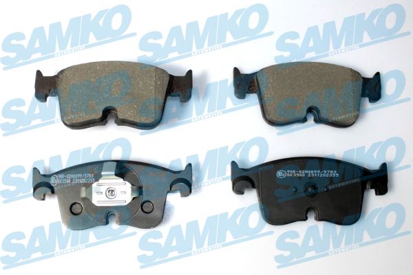 Brake Pad Set, disc brake - 5SP2355 SAMKO