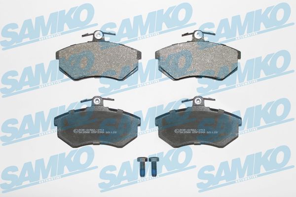 Комплект тормозных колодок, дисковый тормоз - 5SP299 SAMKO