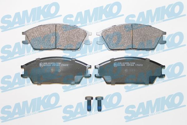 Комплект тормозных колодок, дисковый тормоз - 5SP364 SAMKO