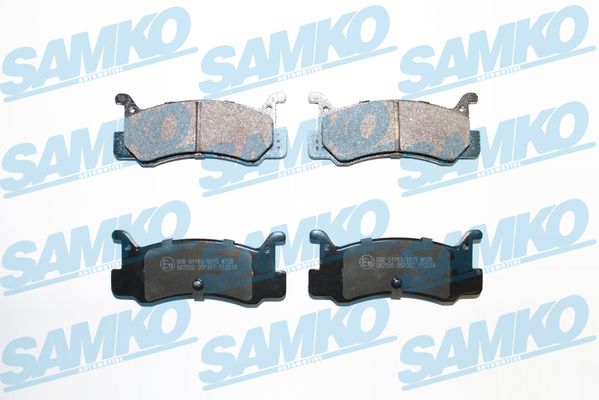 Комплект тормозных колодок, дисковый тормоз - 5SP367 SAMKO