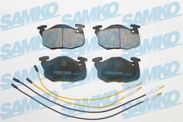 Brake Pad Set, disc brake - 5SP384 SAMKO
