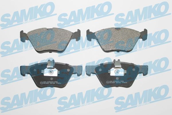 Brake Pad Set, disc brake - 5SP406 SAMKO
