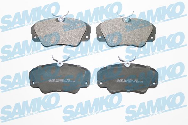 Brake Pad Set, disc brake - 5SP449 SAMKO